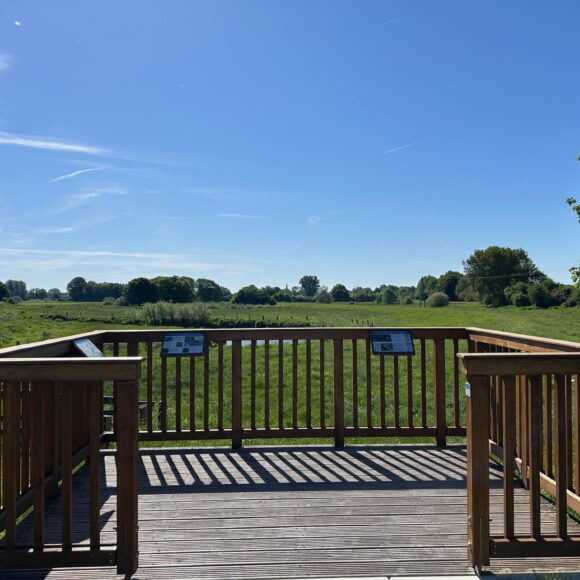Aussichtsplattform an der Vechte in Quendorf